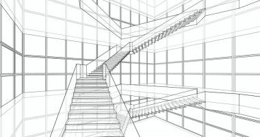 soyut mimari duvar kağıdı, dijital arkaplan