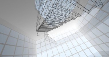 soyut mimari duvar kağıdı konsepti, dijital arkaplan