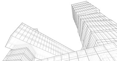 soyut mimari duvar kağıdı tasarımı, dijital konsept arkaplan