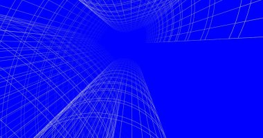 Mimari sanat konseptinde soyut çizgiler, minimum geometrik şekiller. 