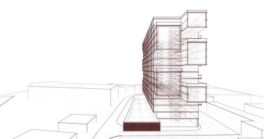 soyut mimari duvar kağıdı, dijital arkaplan