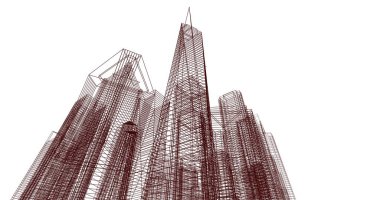 soyut mimari duvar kağıdı, dijital arkaplan