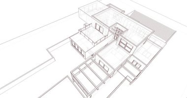 çizgili mimari duvar kağıdı, dijital arkaplan