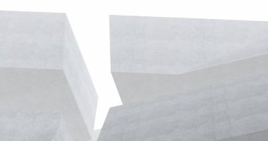 Mimari sanat konseptinde soyut çizgiler, minimum geometrik şekiller. 