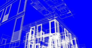 çizgili mimari duvar kağıdı, dijital arkaplan