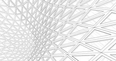 Mimari sanat konseptinde soyut çizgiler, minimum geometrik şekiller. 