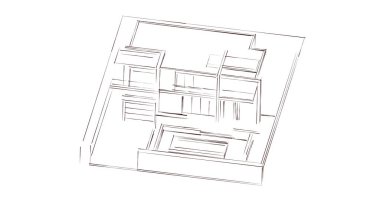 soyut mimari duvar kağıdı, dijital arkaplan