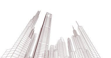 soyut mimari duvar kağıdı, dijital arkaplan