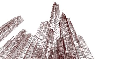 soyut mimari duvar kağıdı, dijital arkaplan