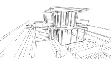 soyut mimari duvar kağıdı, dijital arkaplan