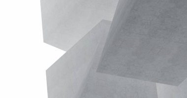 Mimari sanat konseptinde soyut çizgiler, minimum geometrik şekiller. 