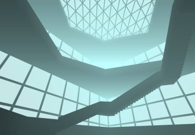 soyut mimari duvar kağıdı tasarımı, dijital konsept arkaplan