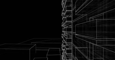 soyut mimari duvar kağıdı, dijital arkaplan