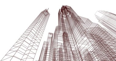 soyut mimari duvar kağıdı, dijital arkaplan