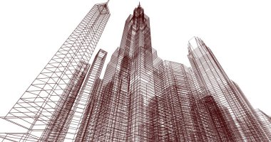 soyut mimari duvar kağıdı, dijital arkaplan