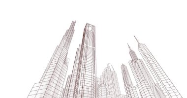 soyut mimari duvar kağıdı, dijital arkaplan