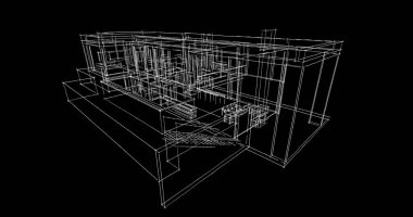 çizgili mimari duvar kağıdı, dijital arkaplan