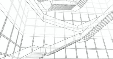 soyut mimari duvar kağıdı, dijital arkaplan