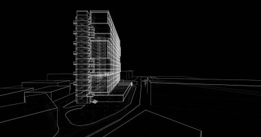 soyut mimari duvar kağıdı, dijital arkaplan