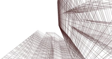 soyut mimari duvar kağıdı tasarımı, dijital konsept arkaplan