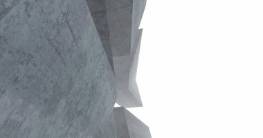 Mimari sanat konseptinde soyut çizgiler, minimum geometrik şekiller. 