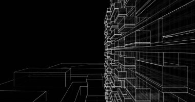 soyut mimari duvar kağıdı, dijital arkaplan