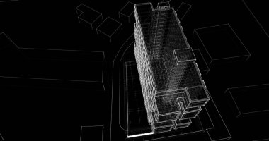 soyut mimari duvar kağıdı, dijital arkaplan