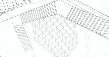 soyut mimari duvar kağıdı, dijital arkaplan