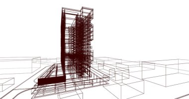 soyut mimari duvar kağıdı, dijital arkaplan
