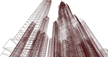 soyut mimari duvar kağıdı, dijital arkaplan