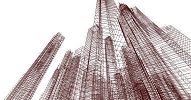 soyut mimari duvar kağıdı, dijital arkaplan