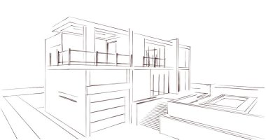 soyut mimari duvar kağıdı, dijital arkaplan