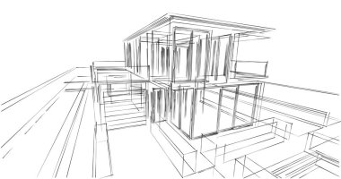 soyut mimari duvar kağıdı, dijital arkaplan