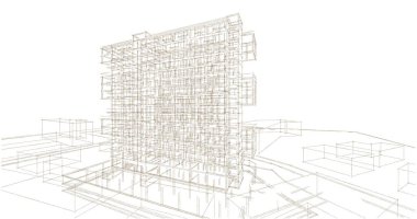 soyut mimari duvar kağıdı, dijital arkaplan