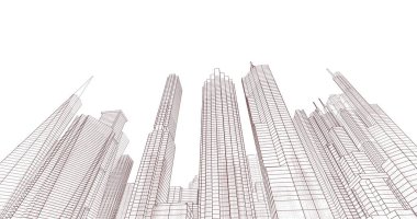 soyut mimari duvar kağıdı, dijital arkaplan