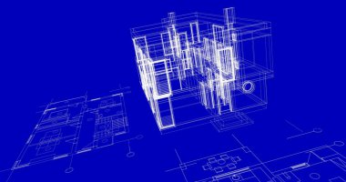 çizgili mimari duvar kağıdı, dijital arkaplan