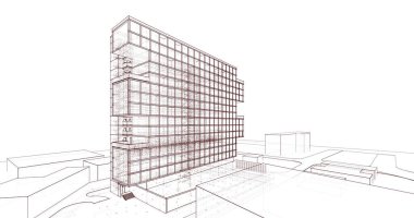 soyut mimari duvar kağıdı, dijital arkaplan