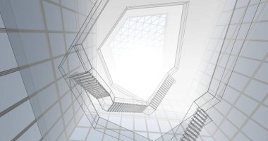 soyut mimari duvar kağıdı konsepti, dijital arkaplan