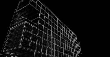 soyut mimari duvar kağıdı, dijital arkaplan