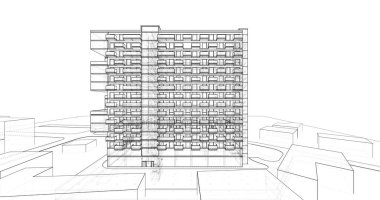 soyut mimari duvar kağıdı, dijital arkaplan