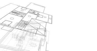 soyut mimari duvar kağıdı, dijital arkaplan