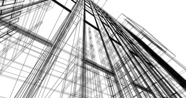 soyut mimari duvar kağıdı, dijital arkaplan