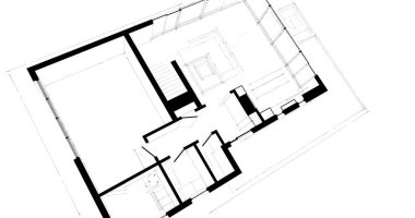  Mimarlık binasının 3D modelleme yazılım tasarımı, dahili illüstrasyon