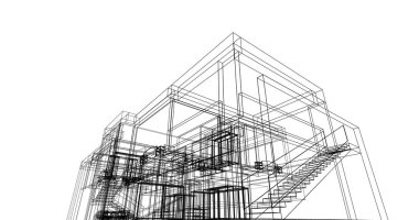 çizgili mimari duvar kağıdı, dijital arkaplan