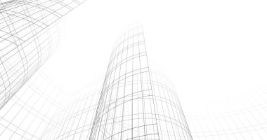 soyut mimari duvar kağıdı tasarımı, dijital konsept arkaplan