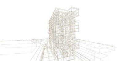 soyut mimari duvar kağıdı, dijital arkaplan