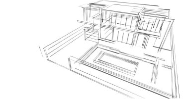 soyut mimari duvar kağıdı, dijital arkaplan
