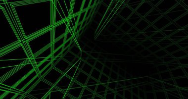 Mimari sanat konseptinde soyut çizgiler, minimum geometrik şekiller. 