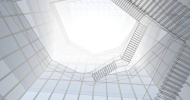 soyut mimari duvar kağıdı konsepti, dijital arkaplan