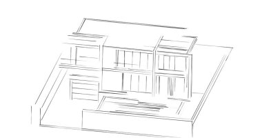 soyut mimari duvar kağıdı, dijital arkaplan